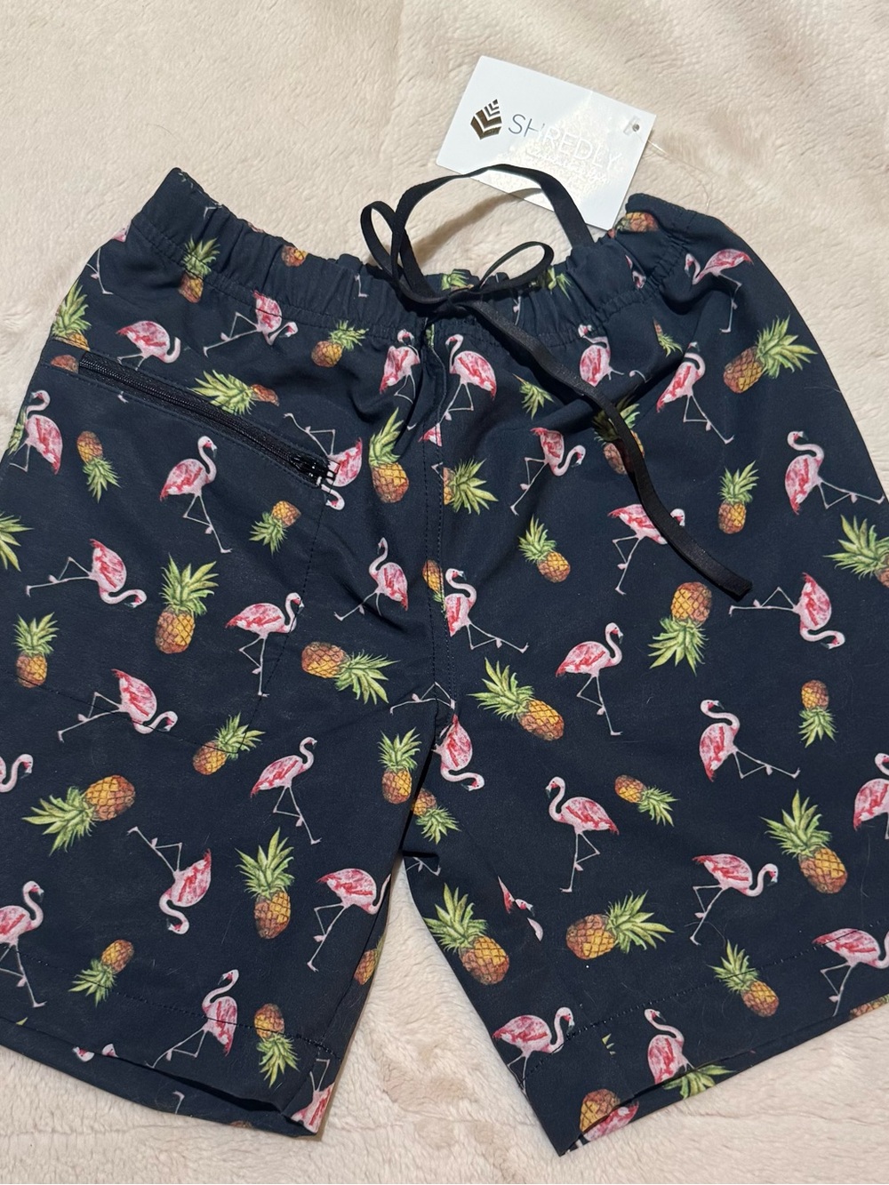 Shredly Flamingo & Pineapple Littles Mountain Bike Shorts